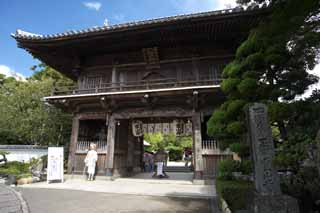 photo,material,free,landscape,picture,stock photo,Creative Commons,A sacred mountain temple Deva gate, Mikado, Buddhism, temple, wooden building