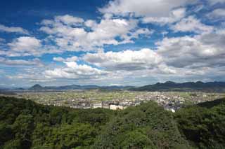 photo,material,free,landscape,picture,stock photo,Creative Commons,The view from Kompira-san Shrine, Kagawa, view, view, Shinto