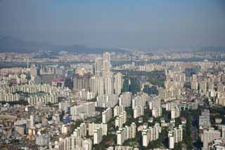 foto,tela,gratis,paisaje,fotografa,idea,Grupo de edificio de Sel, Edificio, Una aerofoto, Complejo de vivienda, Un edificio de oficinas