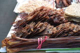 photo,material,free,landscape,picture,stock photo,Creative Commons,The stand of the dried fish, cuttlefish, cuttlefish, cuttlefish, An octopus