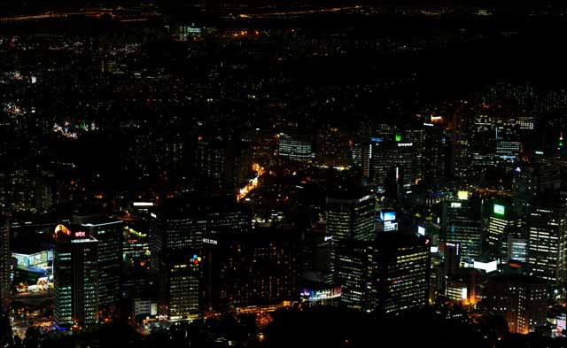 foto,tela,gratis,paisaje,fotografa,idea,Una vista de noche de Sel, Edificio, Nen, Vista de noche, Iluminacin