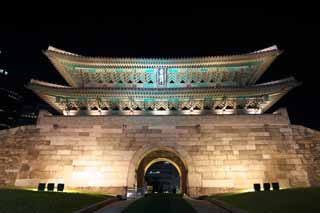 photo,material,free,landscape,picture,stock photo,Creative Commons,Namdaemun, castle gate, Namdaemun, Namdaemun, Han Castle