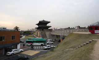 Foto, materiell, befreit, Landschaft, Bild, hat Foto auf Lager,De Chang'an poort, Burg, Fahne, Backstein, Burgmauer