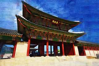 illust, , , , , ,  ,  , .,Kunjonmun Kyng-bokkung,  ,  , Confucianism,   