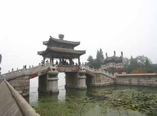 photo,material,free,landscape,picture,stock photo,Creative Commons,The Summer Palace Bridge, Stone stairway, Stairs, Ishibashi, 