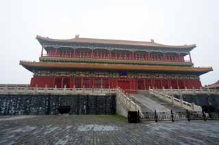 photo,material,free,landscape,picture,stock photo,Creative Commons,Forbidden City's body, Hitoshi Pavilion, The wooden building, , Palace, Tile roof