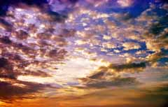 fotografia, materiale, libero il panorama, dipinga, fotografia di scorta,Nubi a tramonto 1, nube, sole che mette, cielo blu, 