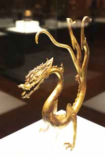 photo,material,free,landscape,picture,stock photo,Creative Commons,Gilded Bronze Dragon with Iron Core, Dragon, Ancient China, Dragon, Legend