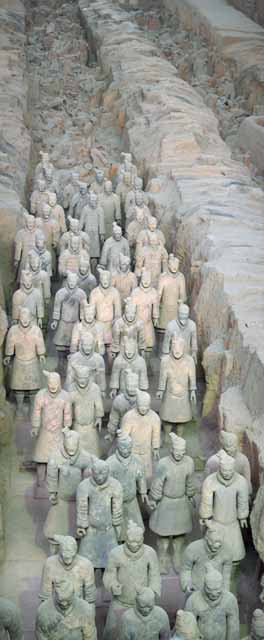 photo,material,free,landscape,picture,stock photo,Creative Commons,Terracotta Warriors in Pit No.1, Terra Cotta Warriors, Ancient people, Tomb, World Heritage