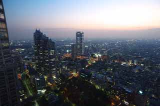 foto,tela,gratis,paisaje,fotografa,idea,Shinjuku por la noche, Torre, Subcenter, Gobierno metropolitano de Tokyo, Edificio