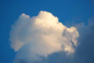 Foto, materiell, befreit, Landschaft, Bild, hat Foto auf Lager,MOKOMOKO Wolke, Spinnen, Wolke, Dmmerung, Blauer Himmel