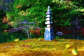 illustration,material,free,landscape,picture,painting,color pencil,crayon,drawing,Golden Pavilion Temple ANTAKU pond, World Heritage, Golden Pavilion, Ashikaga Yoshimitsu, Kyoto