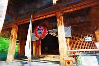 illust, materiell, befreit, Landschaft, Bild, Gemlde, Farbbleistift, Wachsmalstift, Zeichnung,,Pavillon Kinkakuji FUDOUDOU, Welterbe, Goldener Pavillon, Ashikaga Yoshimitsu, Kyoto