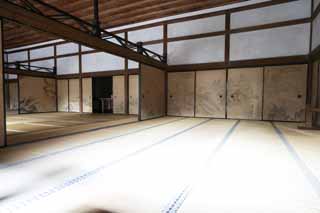 photo,material,free,landscape,picture,stock photo,Creative Commons,Japanese style room  in The Temple of the Peaceful Dragon, World Heritage, Sliding Door, Tatami, Muromachi Shogunate