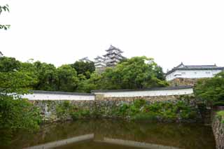 Foto, materieel, vrij, landschap, schilderstuk, bevoorraden foto,Himeji-jo Kasteel, Vier nationale schatten Kasteel, Kasteel, Shigetaka Kuroda, Hideyoshi Hashiba