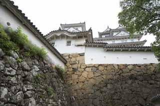 Foto, materieel, vrij, landschap, schilderstuk, bevoorraden foto,Himeji-jo Kasteel, Vier nationale schatten Kasteel, Sadanori Akamatsu, Shigetaka Kuroda, Hideyoshi Hashiba