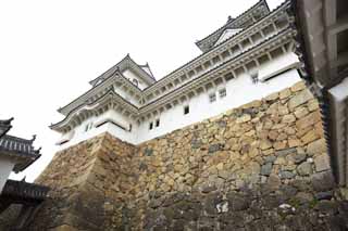 fotografia, material, livra, ajardine, imagine, proveja fotografia,Himeji-jo Castelo, Quatro Castelo de tesouros nacional, Sadanori Akamatsu, Shigetaka Kuroda, Hideyoshi Hashiba