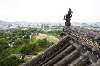 foto,tela,gratis,paisaje,fotografa,idea,El paisaje de Himeji - Castle de jo, Cuatro tesoros nacionales Castle, Sadanori Akamatsu, Shigetaka Kuroda, Hideyoshi Hashiba