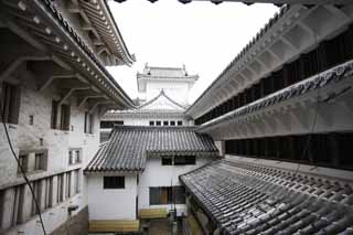 Foto, materiell, befreit, Landschaft, Bild, hat Foto auf Lager,Himeji-jo Burg, Vier nationale Schtze-Burg, Sadanori Akamatsu, Shigetaka Kuroda, Hideyoshi Hashiba