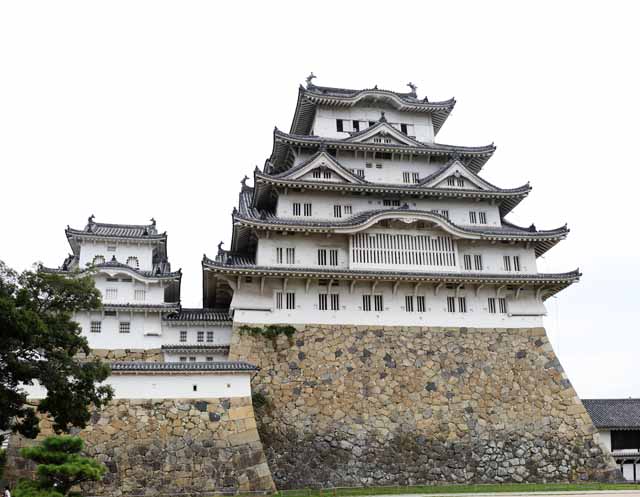 fotografia, material, livra, ajardine, imagine, proveja fotografia,Himeji-jo Castelo, Quatro Castelo de tesouros nacional, Sadanori Akamatsu, Shigetaka Kuroda, Hideyoshi Hashiba