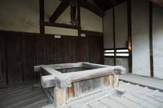 Foto, materiell, befreit, Landschaft, Bild, hat Foto auf Lager,Der Brunnen von Himeji-jo Burg, Vier nationale Schtze-Burg, Sadanori Akamatsu, Shigetaka Kuroda, Hideyoshi Hashiba