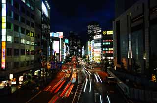 fotografia, materiale, libero il panorama, dipinga, fotografia di scorta,Il crepuscolo di Stazione di Shinjuku, Il centro, Shinjuku, Aree commerciali, citt