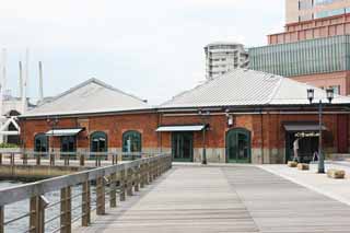 photo,material,free,landscape,picture,stock photo,Creative Commons,A brick warehouse restaurant street, port, red brick, warehouse, tourist attraction