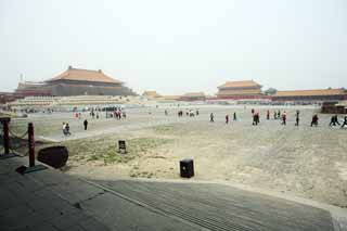 photo,material,free,landscape,picture,stock photo,Creative Commons,The Hall of Supreme Harmony of the old palace, wooden building, The emperor, palace, tiled roof