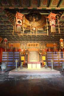 photo,material,free,landscape,picture,stock photo,Creative Commons,Foster's hall of the palace, wooden building, Impartiality Ninna, An Emperor's chair, I am painted in red