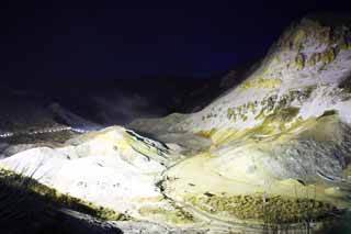 foto,tela,gratis,paisaje,fotografa,idea,Noboribetsu Onsen valle de infierno, Fuente termal, Azufre, Calor terrestre, Volcn