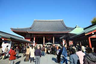 fotografia, material, livra, ajardine, imagine, proveja fotografia,O Templo de Senso-ji corredor principal de um templo budista, visitando lugares tursticos mancha, Templo de Senso-ji, Asakusa, lanterna