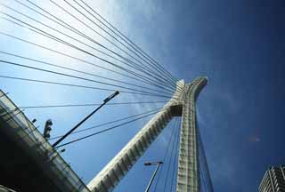 foto,tela,gratis,paisaje,fotografa,idea,Puente, Puente, Ascendencia de ro de Sumida, Un puente de hierro, Trfico