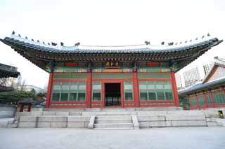 photo,material,free,landscape,picture,stock photo,Creative Commons,Virtue Kotobuki shrine virtue Hiroshi, palace building, I am painted in red, Bluish green, Tradition architecture