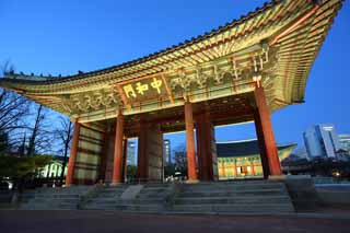 photo,material,free,landscape,picture,stock photo,Creative Commons,The virtue Kotobuki shrine neutralization gate, palace building, I am painted in red, sloppy image, Tradition architecture