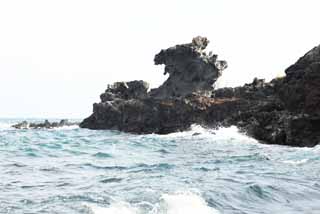 photo,material,free,landscape,picture,stock photo,Creative Commons,Dragon Head Rock (Yongduam), Dragon Head Rock , Yongduam, rocky, shore