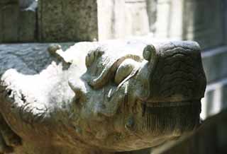 photo,material,free,landscape,picture,stock photo,Creative Commons,Ming Xiaoling Mausoleum Toru foundation stone, Tomorrow morning, stone pillar, The first emperor, world heritage