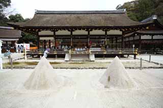 Foto, materieel, vrij, landschap, schilderstuk, bevoorraden foto,Kamigamo Shrine Sand mais, Polijst heuvel, Doe het meer, Satanophany, De Keizer