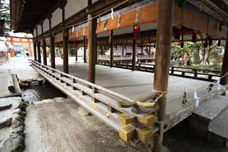 photo,material,free,landscape,picture,stock photo,Creative Commons,Kamigamo Shrine river bridge house, Sei God, God, world heritage, The Emperor