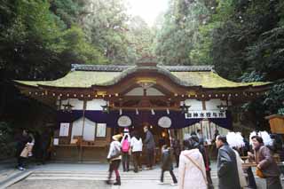 Foto, materieel, vrij, landschap, schilderstuk, bevoorraden foto,Omiwa heiligdom smalle goed Shinto heiligdom, Kusurii deur, , Terrein, Shinto