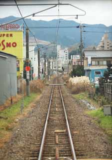 Foto, materiell, befreit, Landschaft, Bild, hat Foto auf Lager,JR Sakurai-Linie, Eisenbahn, Zug, rtlicher Zug, 221 Systemzug