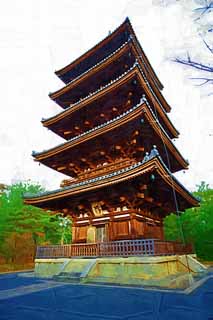 ,,, ,,,   , ,.  

 Ninna-ji   Storeyed,   -   .,  ., Chaitya.,  