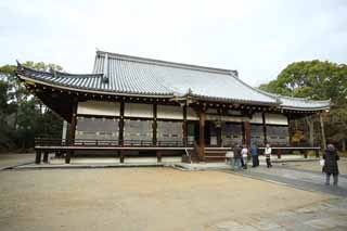 photo,material,free,landscape,picture,stock photo,Creative Commons,Ninna-ji Temple inner temple, The Imperial Court style, main room structure, Chaitya, world heritage