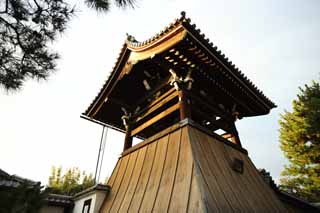 fotografia, material, livra, ajardine, imagine, proveja fotografia,Myoshin-ji Templo sino torre, Egen Kanzan, sino de templo, O papa de jardim de flor, templo que pertence  seita de Zen