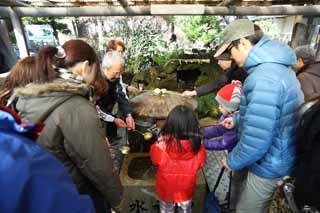 Foto, materieel, vrij, landschap, schilderstuk, bevoorraden foto,Shibamata Sakra Deranam Indra heilig water, Heilig waterhoudend, Trouw, Tempel, Boeddhisme