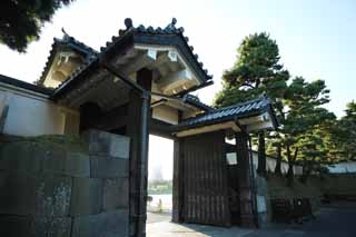 foto,tela,gratis,paisaje,fotografa,idea,Puerta de Sakurada - mon del Palacio Imperial, Ishigaki, Palacio, La puerta de Korai, Castillo de Edo - jo