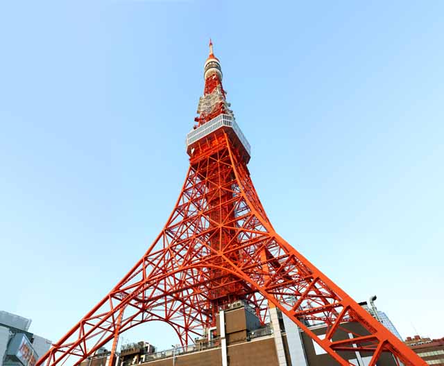 Foto, materieel, vrij, landschap, schilderstuk, bevoorraden foto,Tokio Toren, Collectie elektrisch golf toren, Rode en blanke, Een antenne, Een observatory