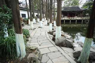 foto,tela,gratis,paisaje,fotografa,idea,Jardn de Yuyuan, Jardn de casa de santuario chino, , Estilo de comida chino, Laguna