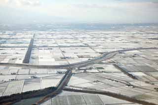 Foto, materieel, vrij, landschap, schilderstuk, bevoorraden foto,De besneeuwde aarde, Sneeuw scne, Veld, Landbouwkunde, Rivier