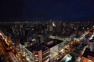 foto,tela,gratis,paisaje,fotografa,idea,Una vista de noche de Sapporo, Ciudad, Illuminations, Luz, Soy hermoso