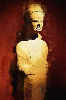 illustration,material,free,landscape,picture,painting,color pencil,crayon,drawing,North Wei Buddha stone statue, Buddhism, The ancients, Buddha, sculpture